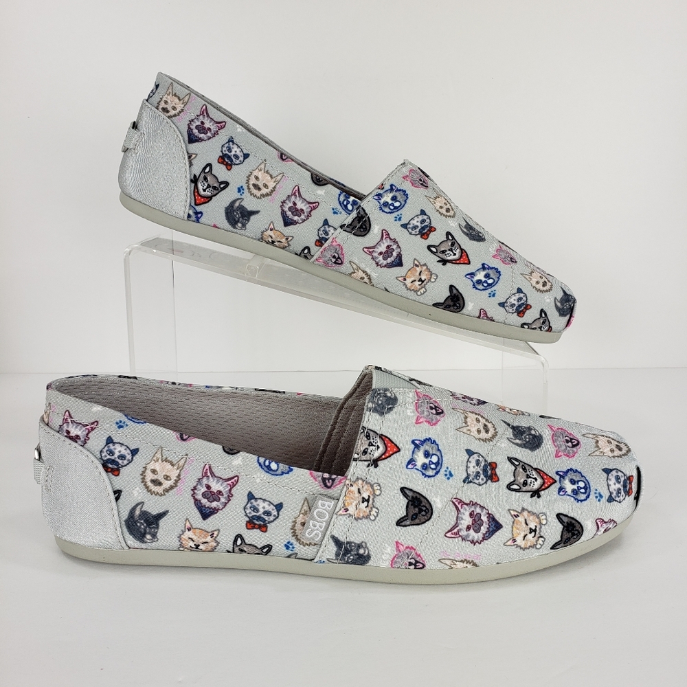 💥SOLD💥 Skechers Bobs Plush Posh Cat Flats NWOT - Picture 2 of 8